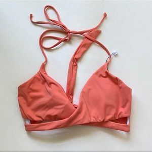 NWB O’Neill Coral Tie Bikini Top